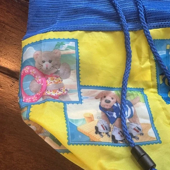Webkinz Blue and Yellow Drawstring Mesh Bag - Picture 13 of 14